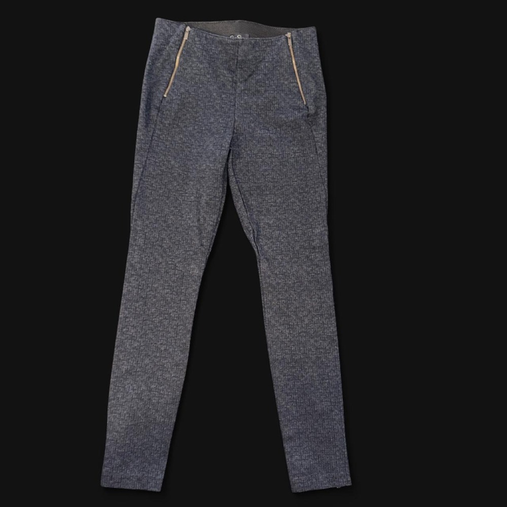 Jessica Simpson Charcoal Gray Stretch Skinny Pants Women's Small Ankle Zip